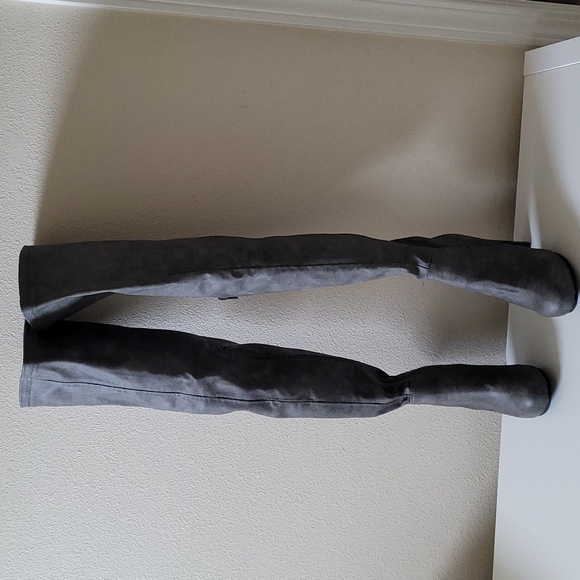 Jeffrey Campbell Shoes - Jeffrey  Campbell Kitsap-Hi Grey  over the knee boots